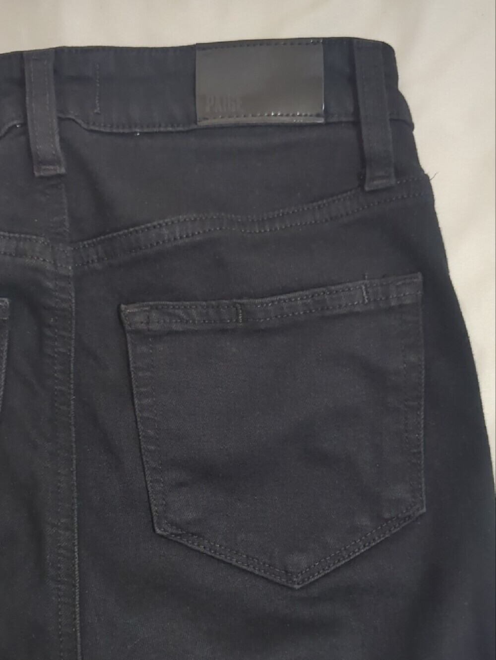 PAIGE Gemma Skinny Jean, Color Black Shadow Size 25 - Picture 11 of 15
